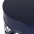 Metal S 2 End Table Navy Blue Iron