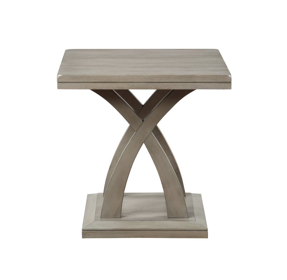 Jocelyn End Table Gray Gray Wood