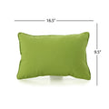 Coronado Rectangular Pillow Green Fabric