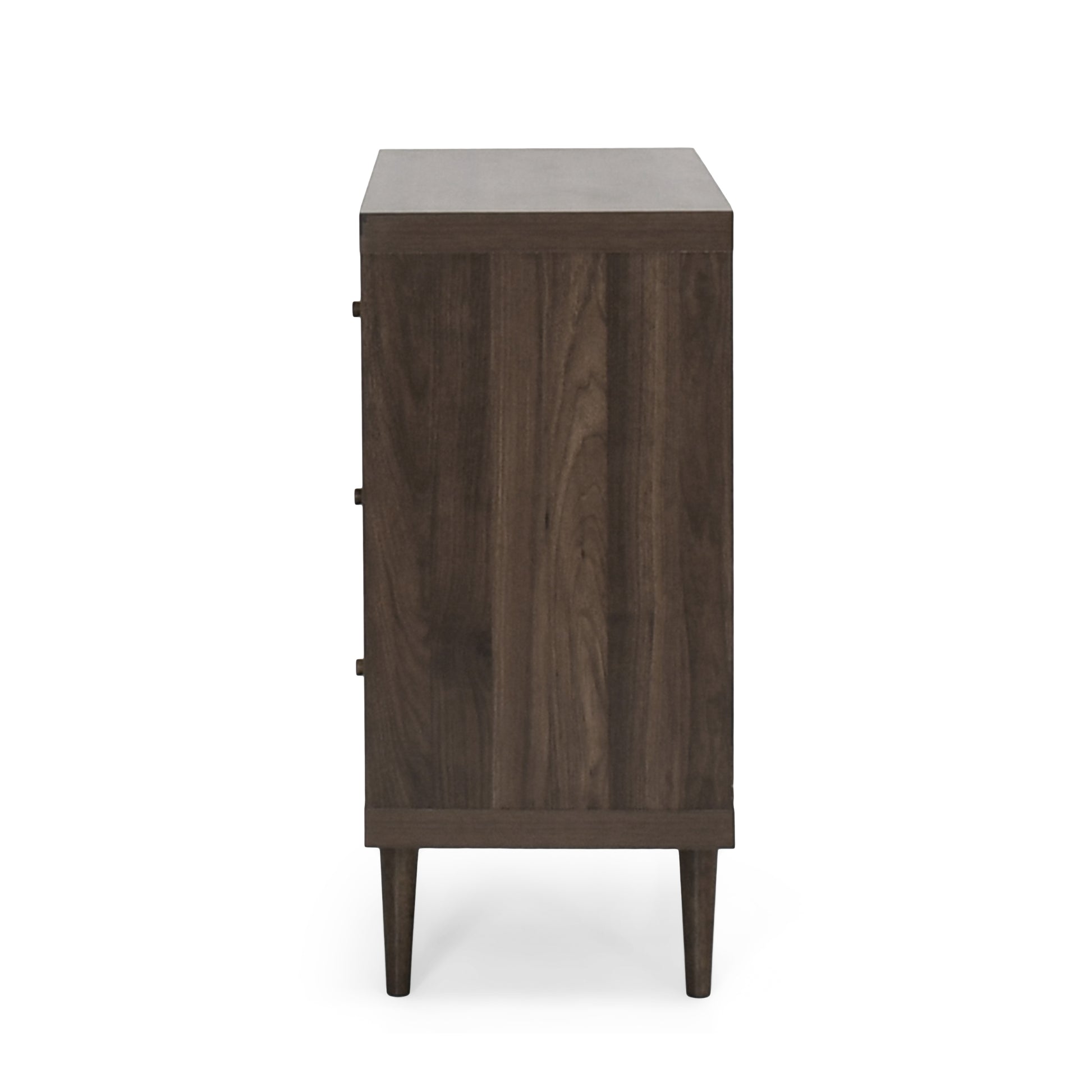 Nordic 3 Drawer Chest Walnut Mdf