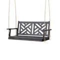 Alejandro Porch Swing Dark Grey Wood Metal