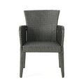 Anaya Kd Pe Dining Chair,Set Of 2 Grey Iron