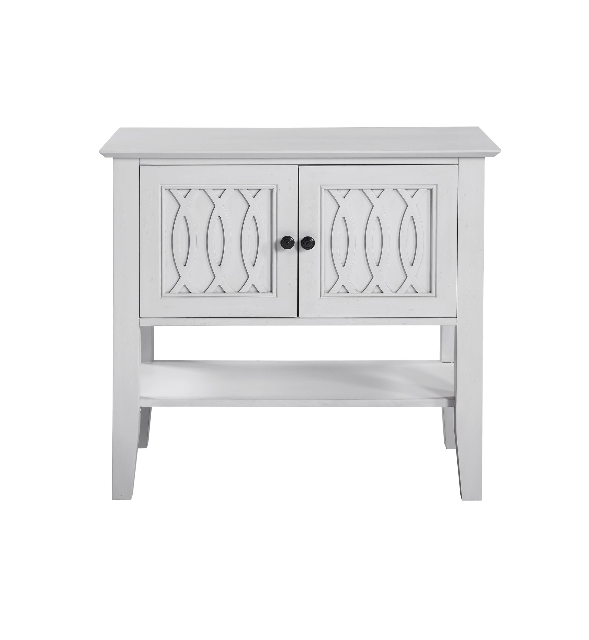 Naples Server White - White Wood