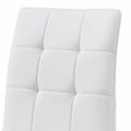 Escondido Side Chair Set Of 2 White Pu White Faux Leather