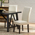 Hanford Dining Chair Ivory Pu Leather