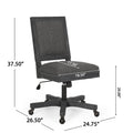 Swivel&Lift Office Chair Grey Fabric