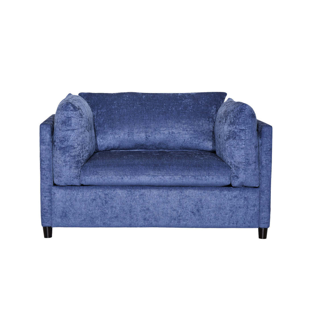 Club Chair Navy Blue Fabric