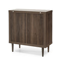 Nordic 3 Drawer Chest Walnut Mdf