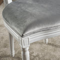 Kd Dining Chair Set Of 2 Grey Velvet