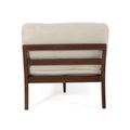 Chaise Lounge Beige Brown Fabric