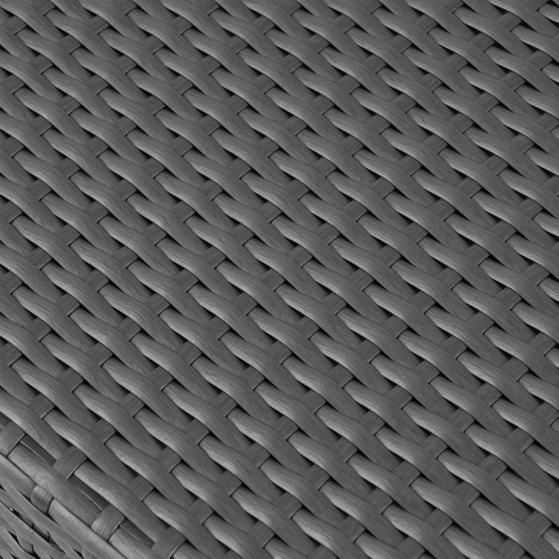 Cordoba Kd Wicker 4 Pc Chat Set Grey Pe Rattan Iron Waterproof Fabric