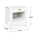 Side Table White Mdf