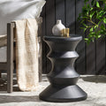 Eureka 22 Mgo Side Table Black Concrete