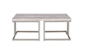 David Cocktail Table White White Iron