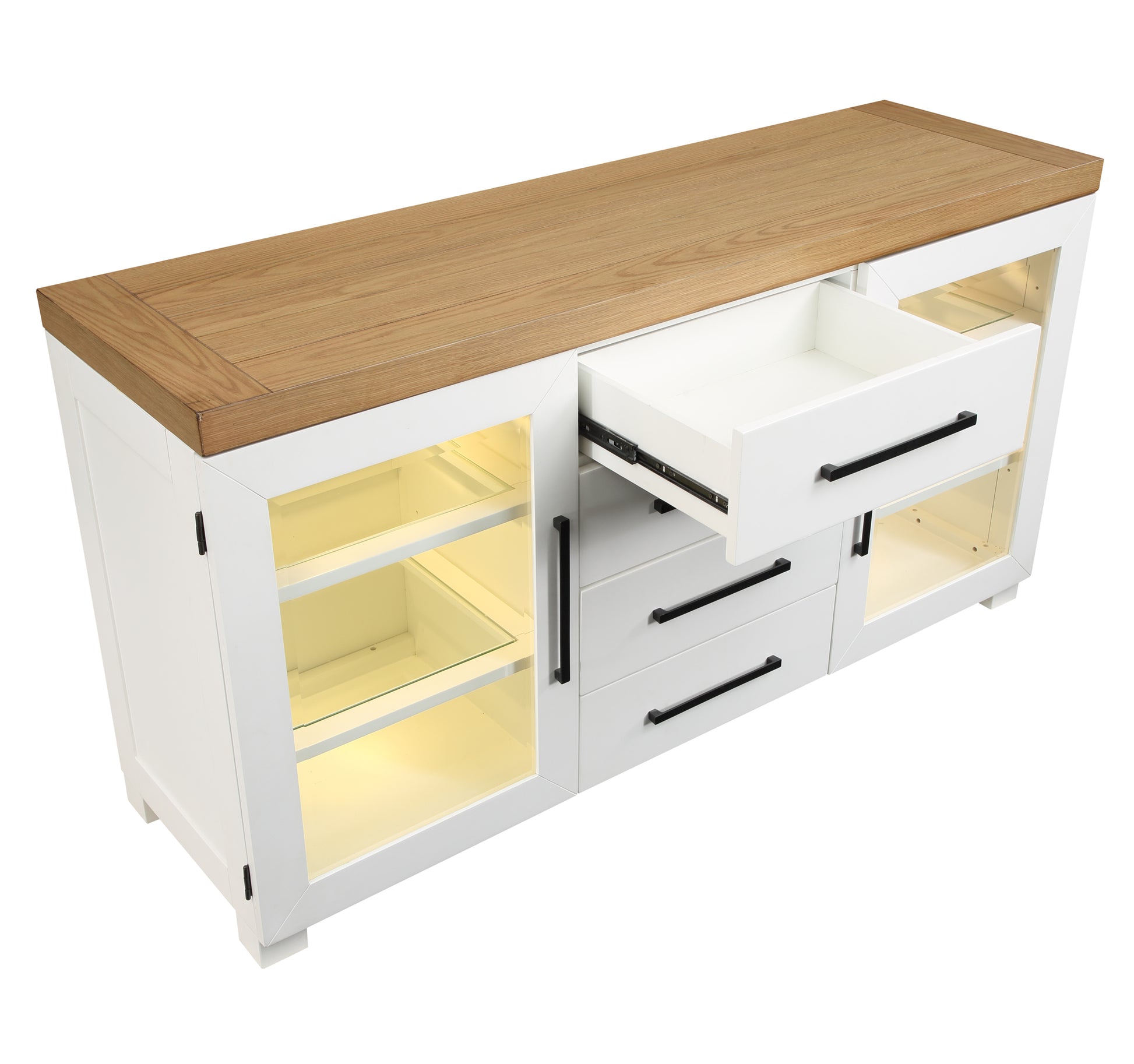 Magnolia Server White - White Wood