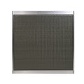 Outdoor Dining Table Anodized Aluminum Wicker Table Top Square Silver And Gray 35