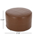 Ottoman Light Brown Pu