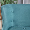 Fabric Occaisional Chair, Dark Teal Teal Fabric