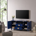 Campaign Entertainment Center Console Navy Navy 50 59 Inches Mdf