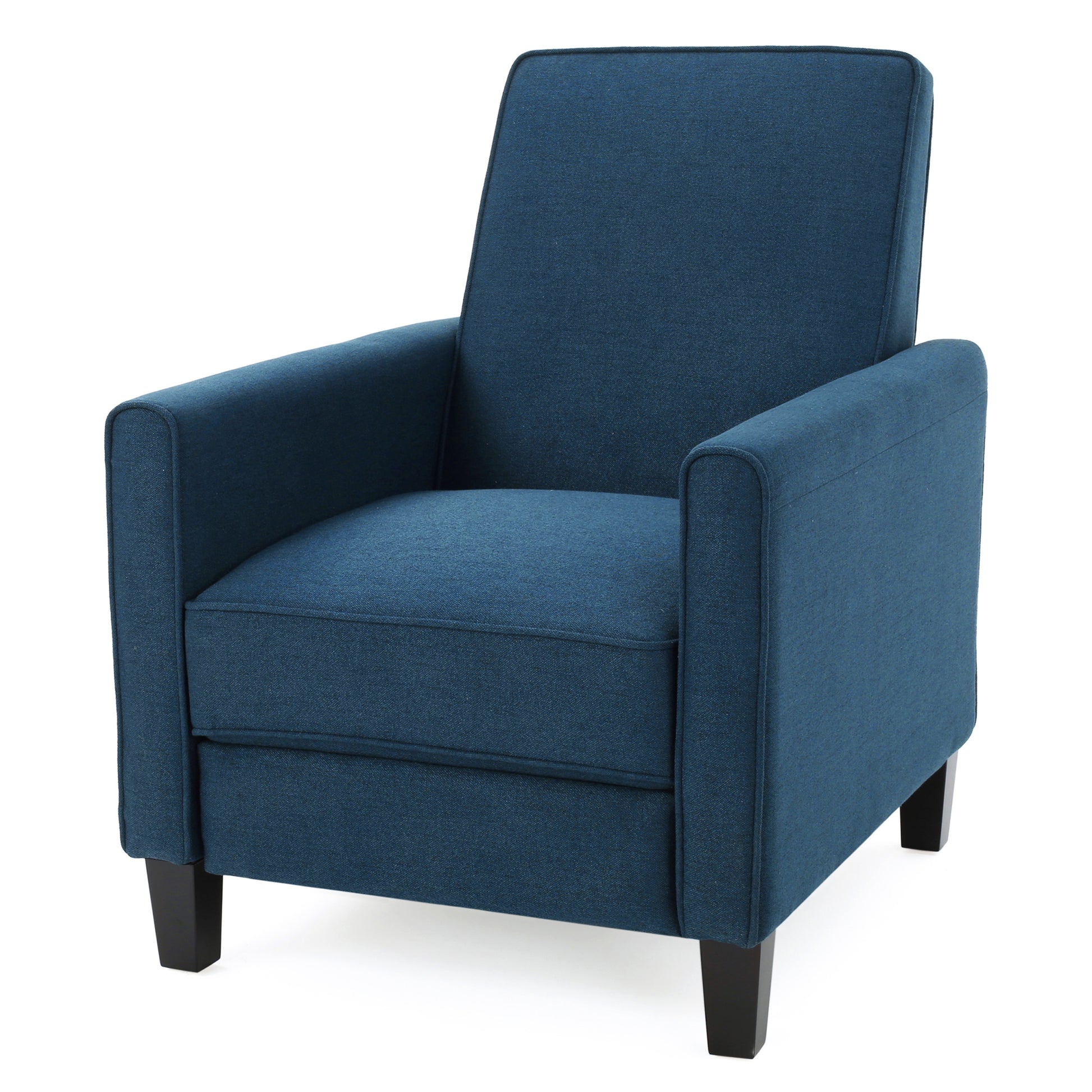 Navy Blue Fabric Push Back Chair For Elegant Home D Cor Navy Blue Fabric