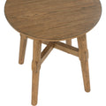 Oslo End Table, Brown Brown Wood