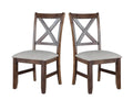 Astoria Side Chair Set Of 2 Dark Brown Dark Brown Wood