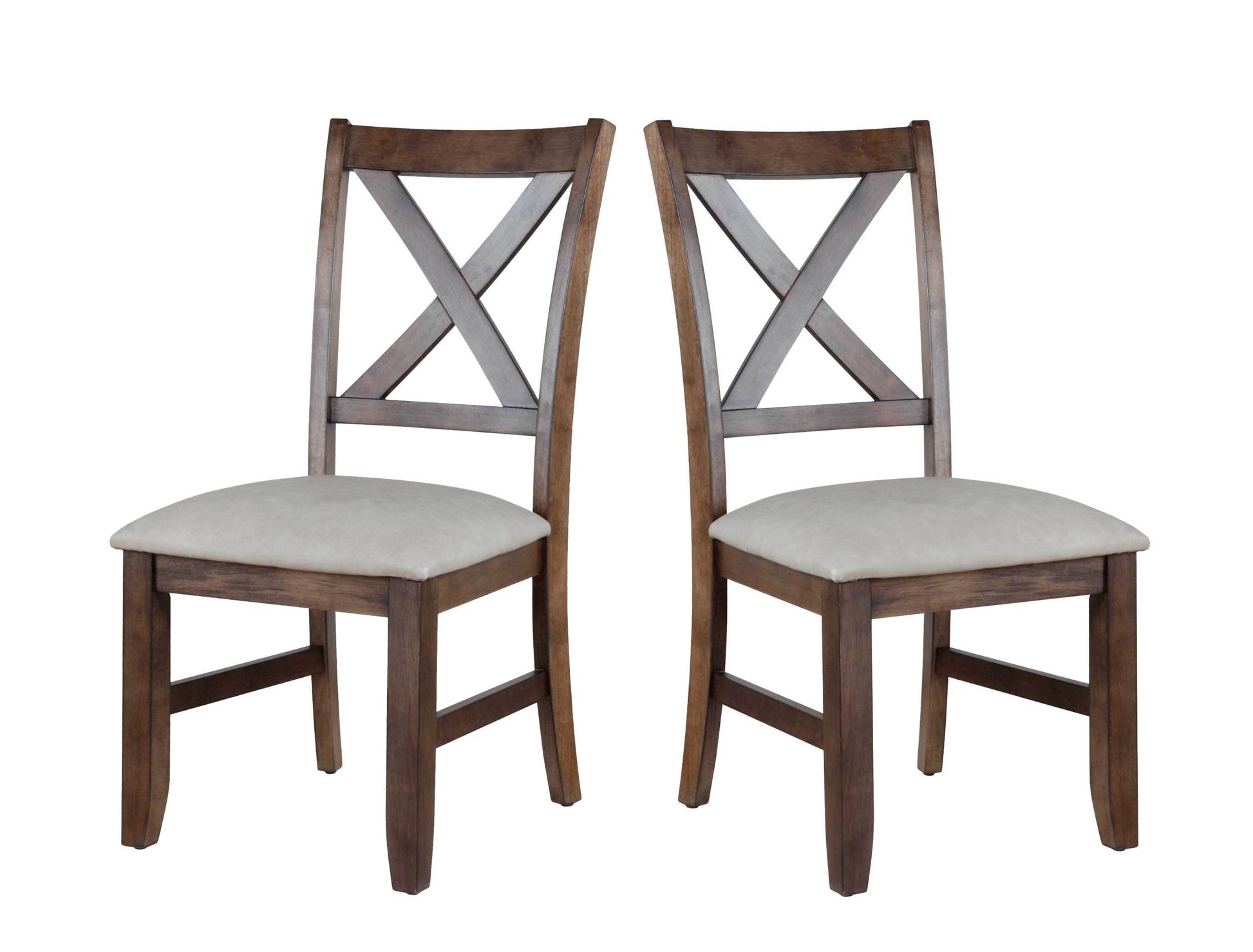 Astoria Side Chair Set Of 2 Dark Brown Dark Brown Wood