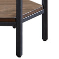 Ultimo Hexagon End Table Brown Brown Iron