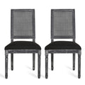 Dining Chair Black Fabric