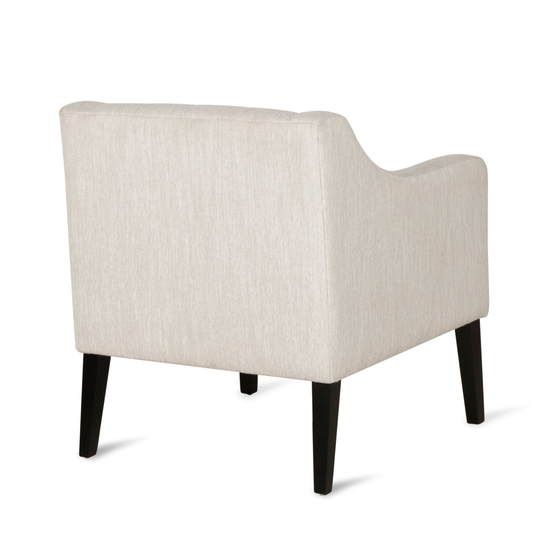Accent Chair Beige Fabric