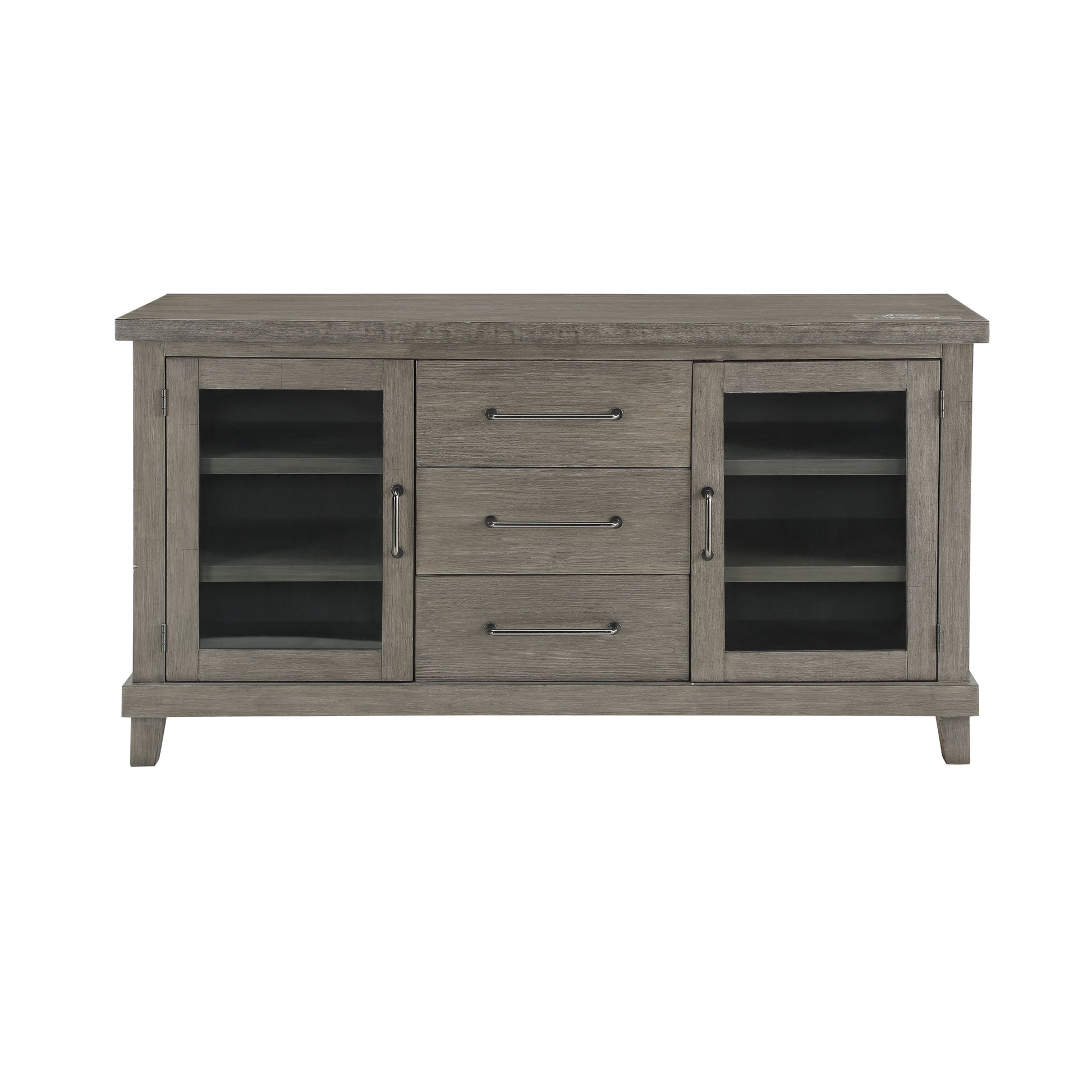 Mila Server Dark Gray - Dark Gray Wood