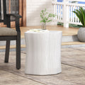 End Table Antique White Magnesium Oxide