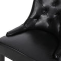 Cheney Dining Chair Kd Mp2 Set Of 2 Black Pu