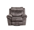 Nashville Glider Recliner Gray Dark Gray Wood