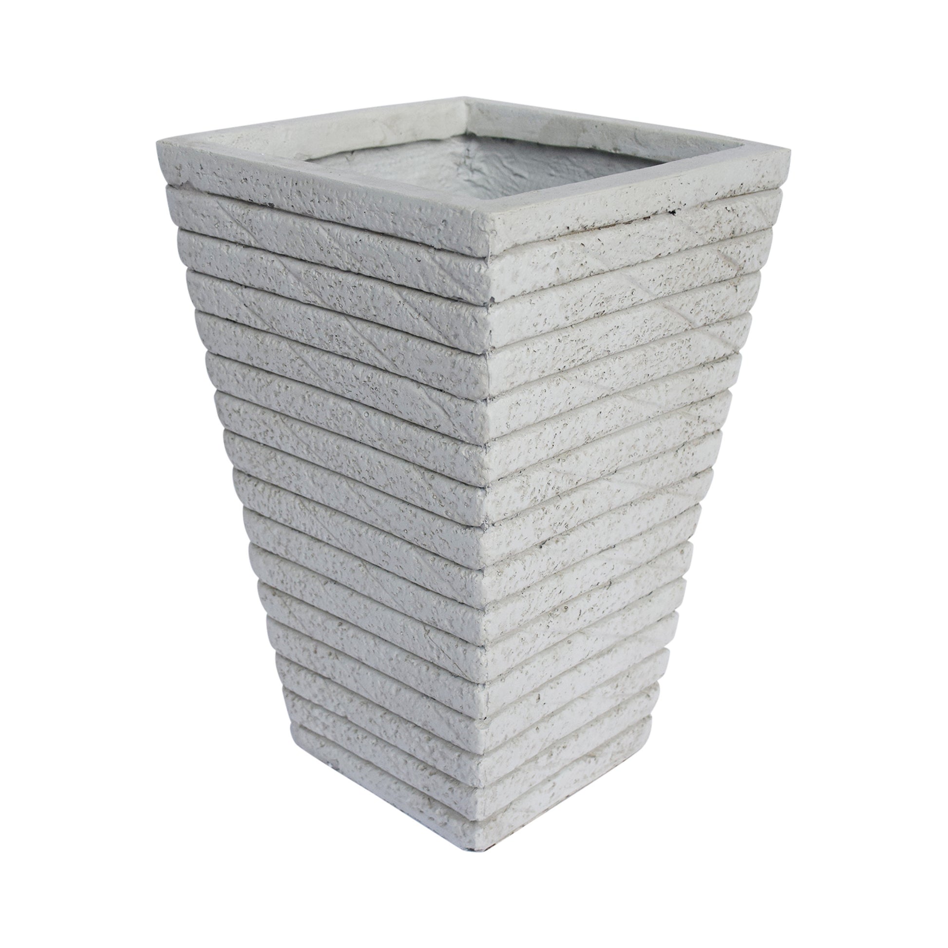 Jude Planter Antique White Magnesium Oxide