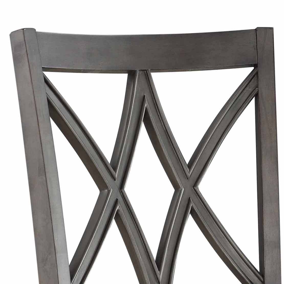 Linnett Side Chair Set Of 2 Dark Brown Dark Brown Wood