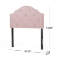 Twin Size Headboard Twin Blush Fabric