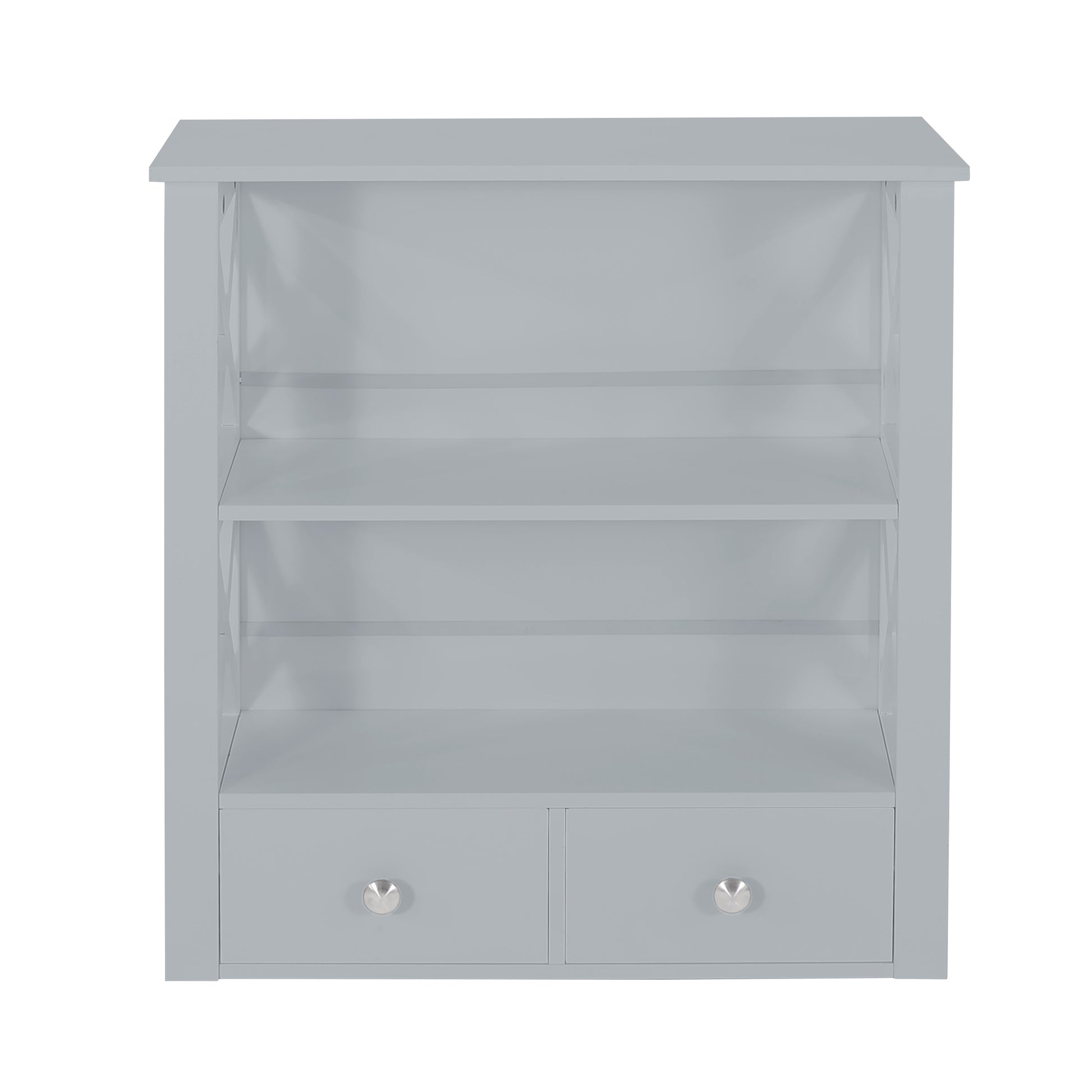 2 Drawer Hang Rack Grey Mdf