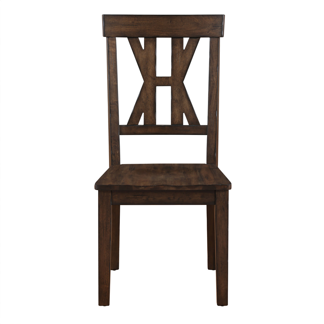 Auburn Side Chair Set Of 2 Dark Brown Dark Brown Wood