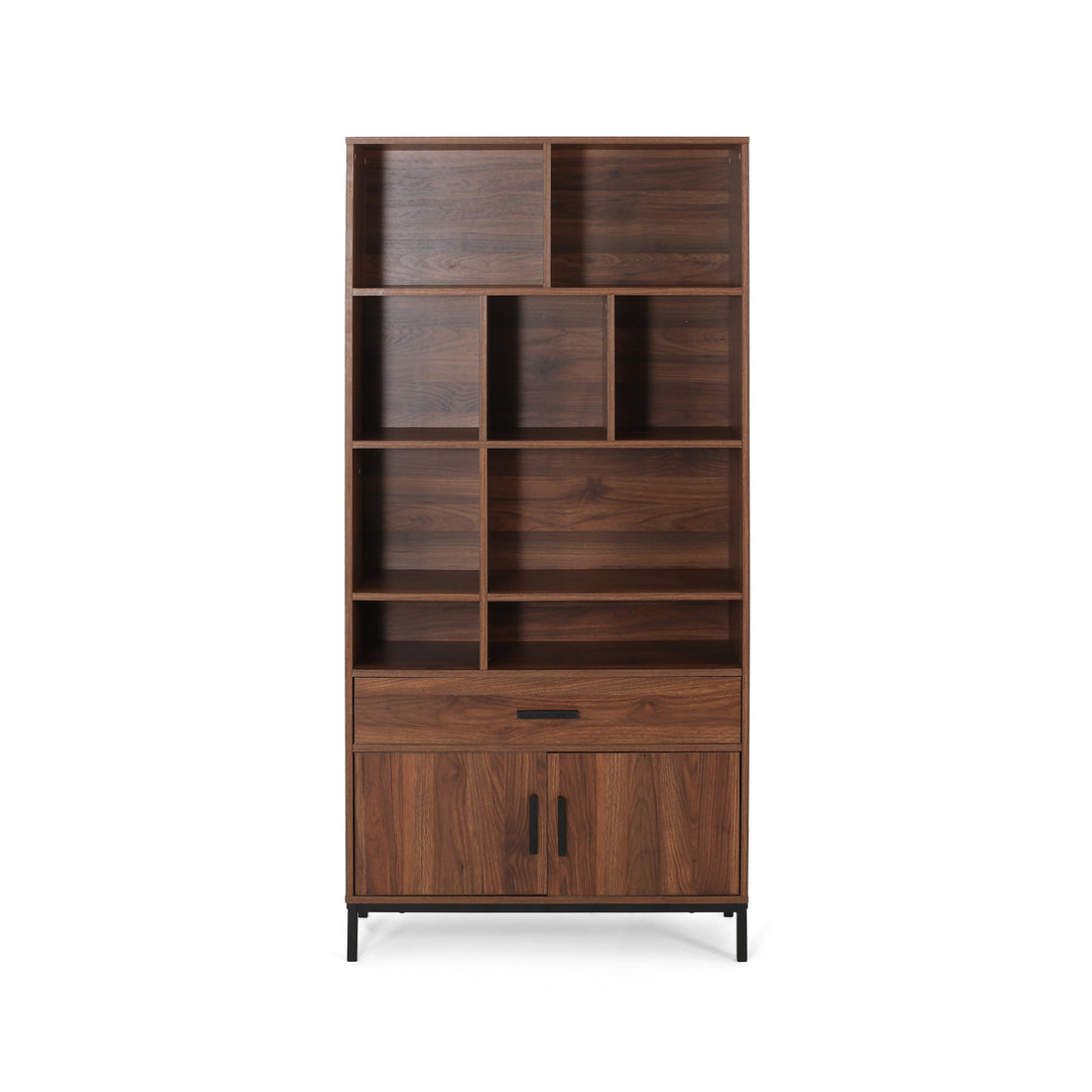 Cube Unit Bookcase Walnut Mdf