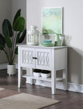 Naples Server White - White Wood