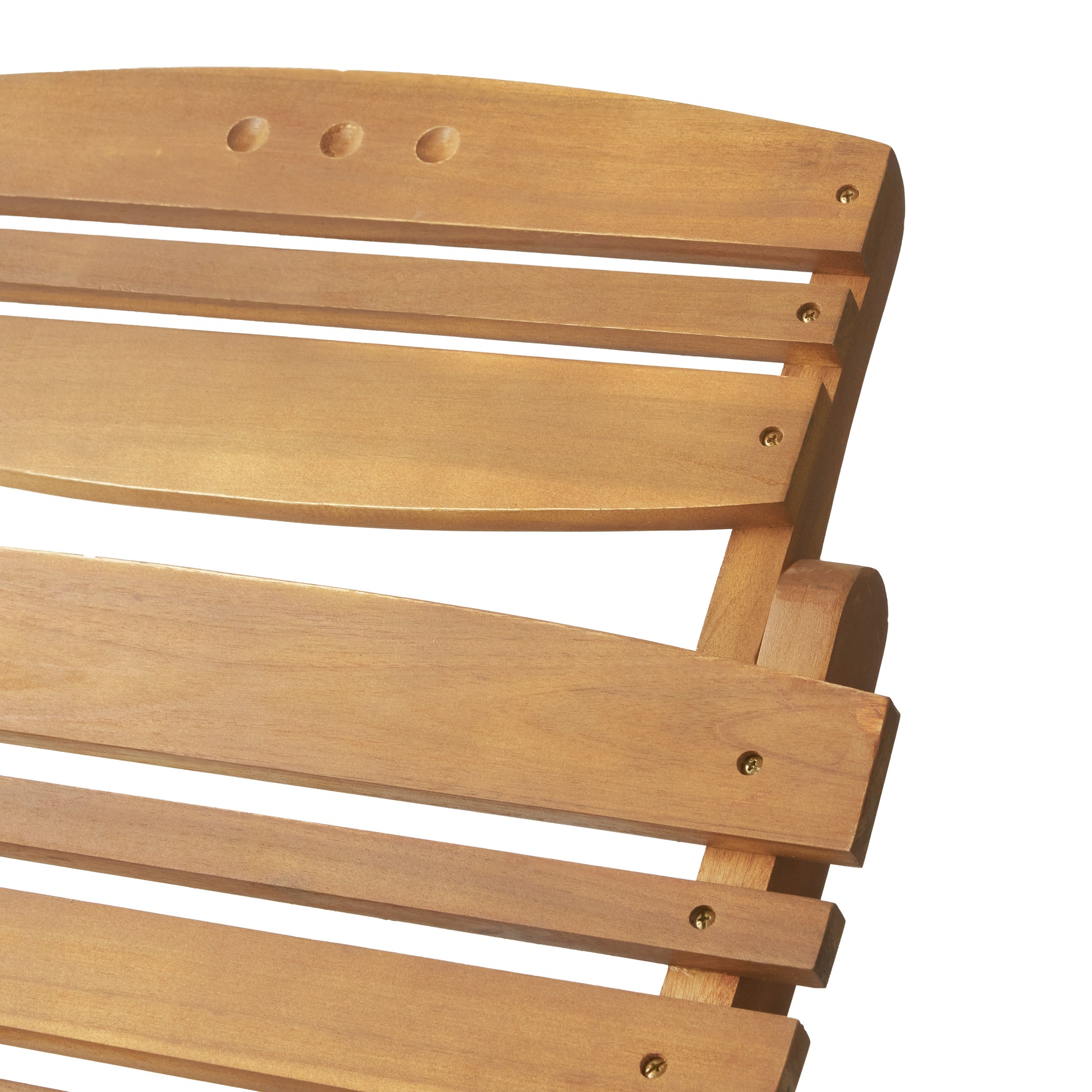 Lahaina Wood Foldable Chaise Lounge Brown Wood