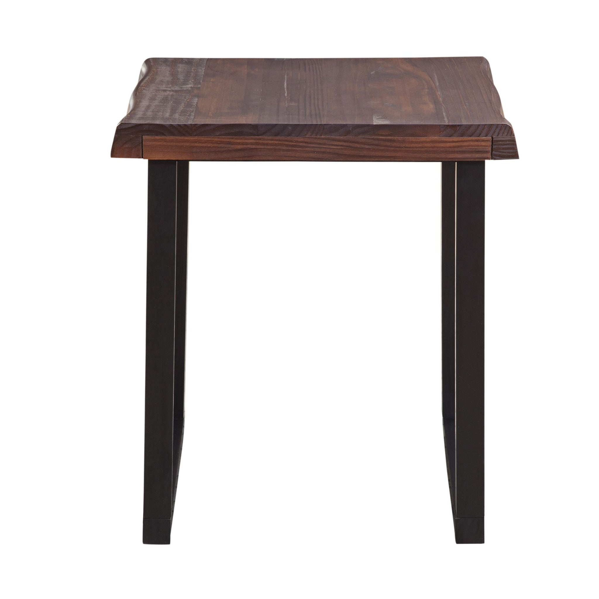 Jennings Live Edge End Table Brown Brown Wood