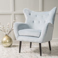 Arm Chair Light Grey Velvet
