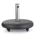 Wheelie Umbrella Base Round Black Concrete