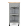 Kitchen Cart Grey Wood