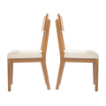 Hambleden Dining Chairs W Cushions 2Pc Set Natural Mdf