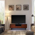 Blynn Midcentury Modern Media Console Black 60 69 Inches Mdf