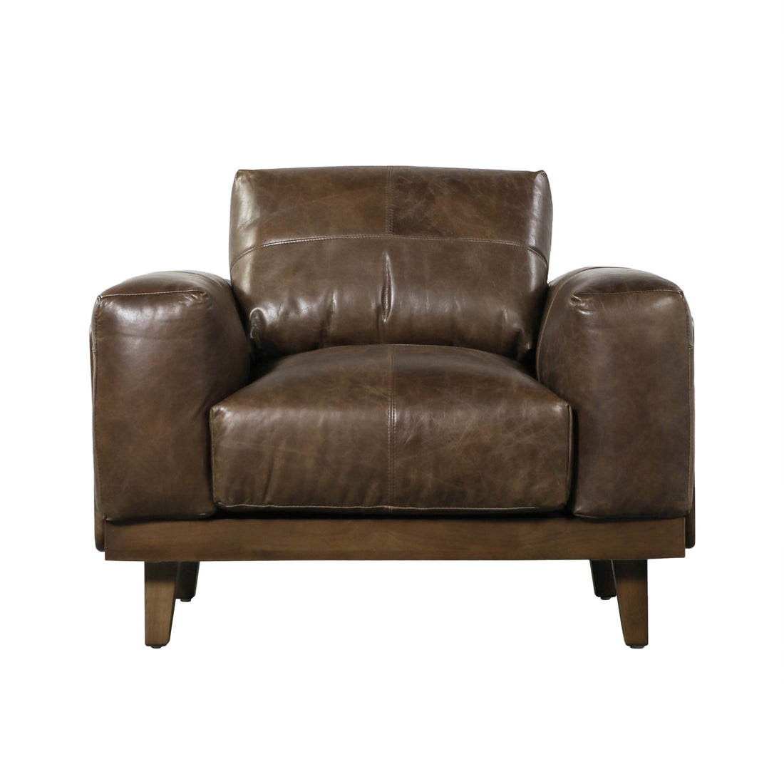 Club Chair Espresso Rubber Wood