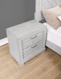 Montana Nightstand Pearl Silver Silver White Wood